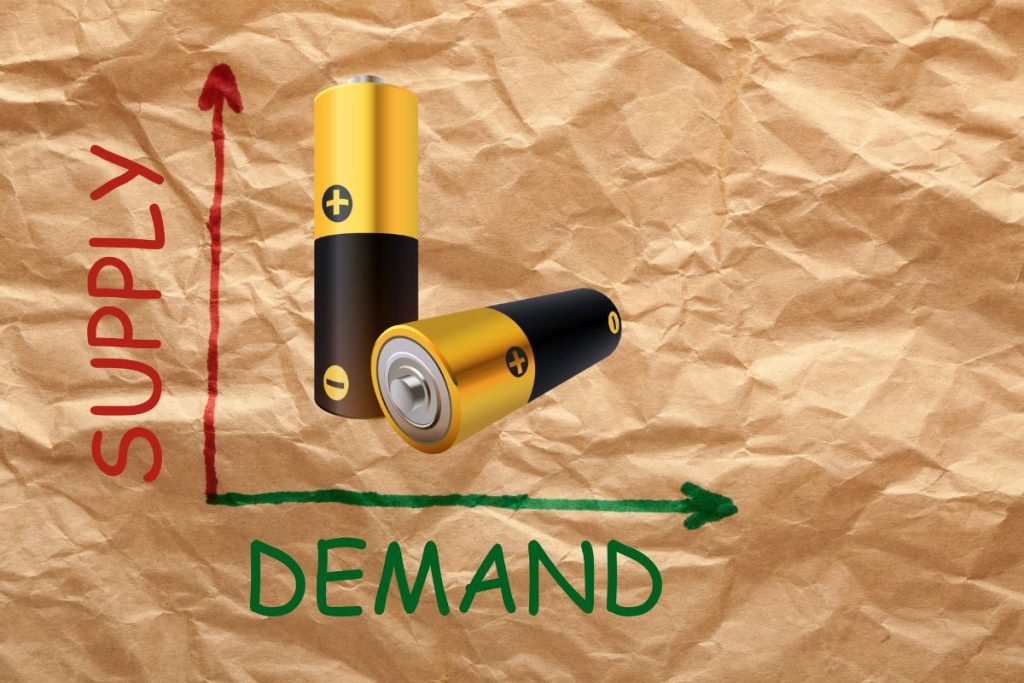 rising demand for batteries